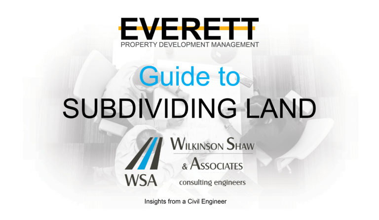 Guide to subdividing land